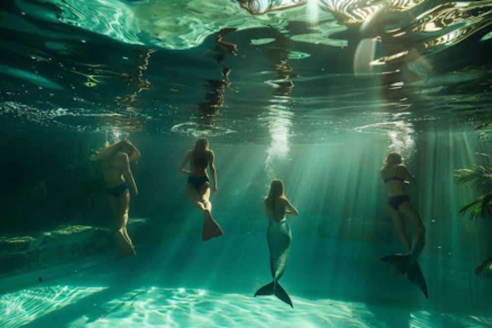 mermaiding foto
