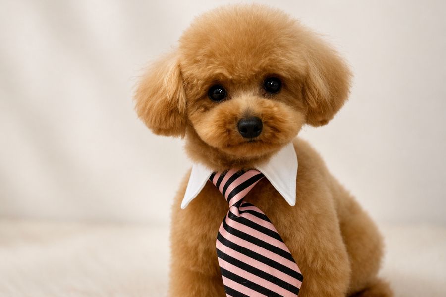 come vestire un barboncino toy